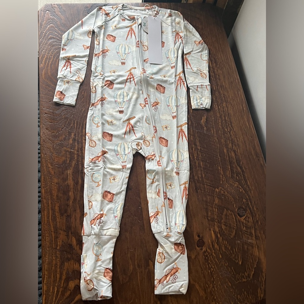 NWT K&A Bamboo Zippy 18-24 & 2t Adventure gender neutral